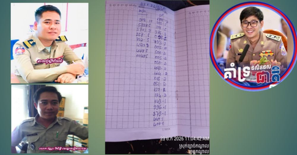 មេល្បែងឆ្នោតកន្ទុយលេខវៀតណាមដ៏ធំសម្បើមជាមន្ត្រីប៉ូលីស កំពុងបង្កប់ខ្លួនធ្វើអាជីវកម្មដោយខុសច្បាប់ ក្នុងស្រុកខ្សាច់កណ្ដាល!